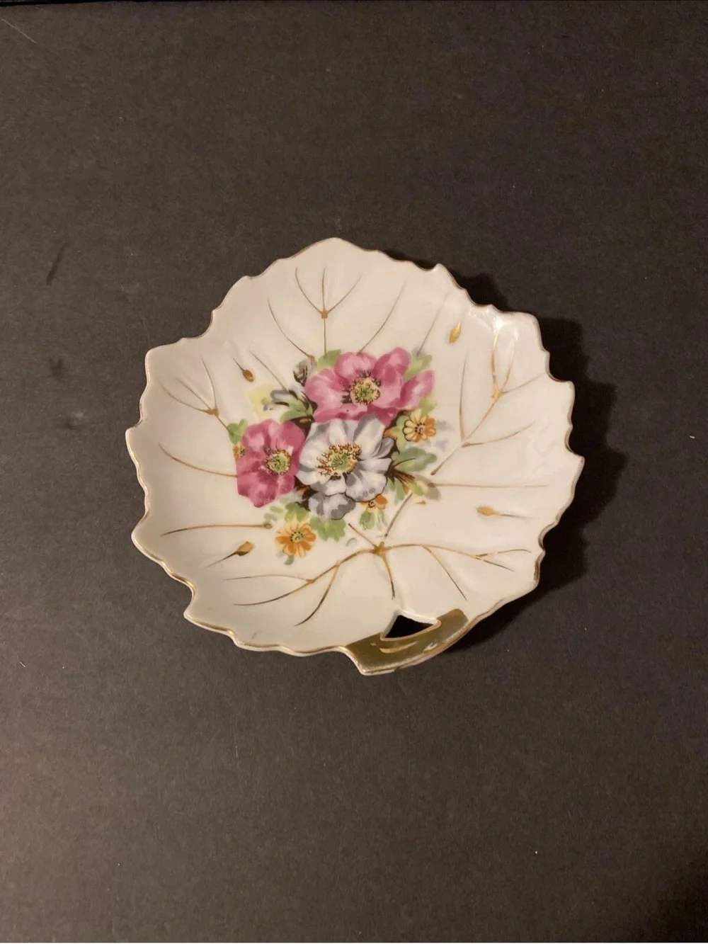 Vintage Berkshire Fine China Leaf Shaped Candy Dish